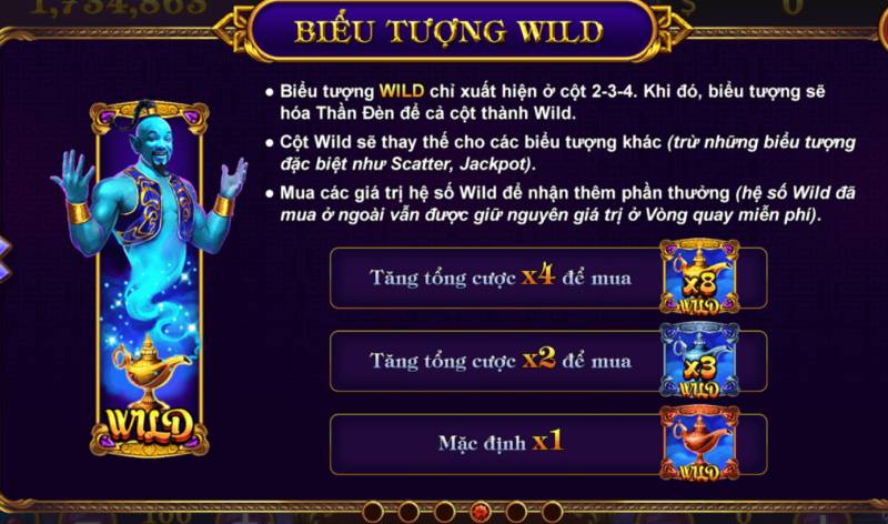 Bieu tuong dac biet – Wild Scatter aladdins
