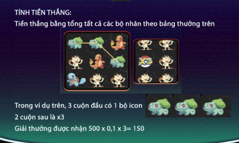 Cach tinh tien thuong pokemon