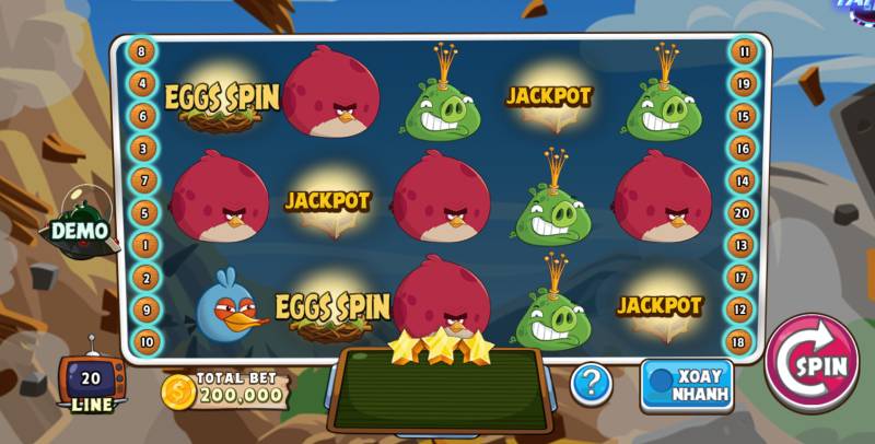 Trò chơi slot lấy cảm hứng từ Angry Birds